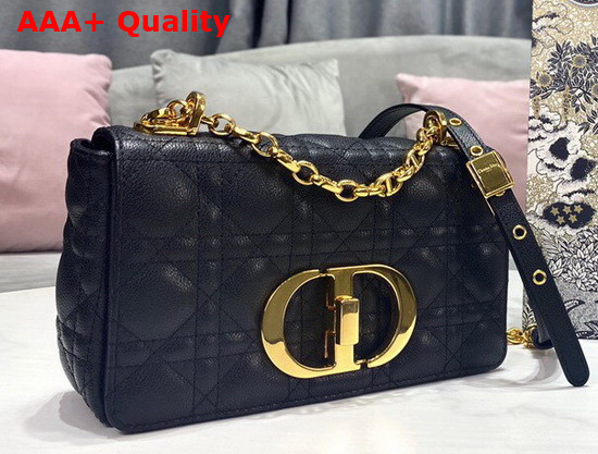 Dior Small Dior Caro Bag Black Soft Cannage Calfskin Replica