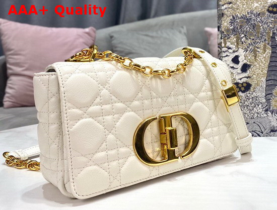 Dior Small Dior Caro Bag Ivory Soft Cannage Calfskin Replica