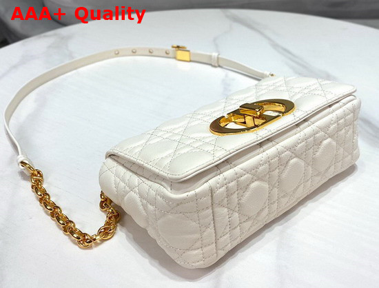 Dior Small Dior Caro Bag Ivory Soft Cannage Calfskin Replica