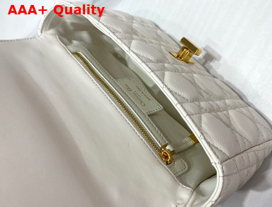 Dior Small Dior Caro Bag Ivory Soft Cannage Calfskin Replica