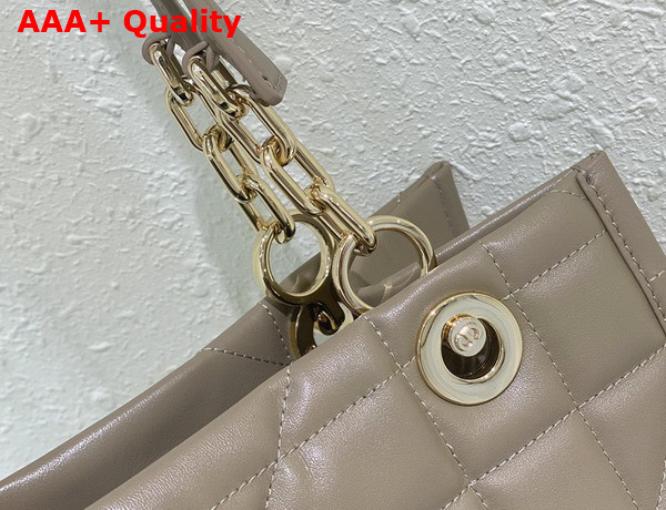 Dior Small Dior Essential Tote Bag Hazelnut Archicannage Calfskin Replica