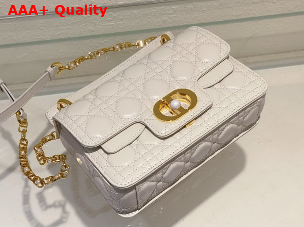 Dior Small Dior Jolie Top Handle Bag Latte Cannage Calfskin Replica