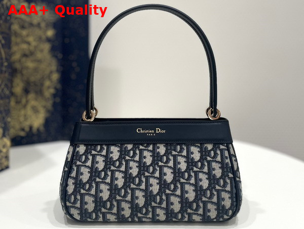 Dior Small Dior Key Bag Blue Dior Oblique Jacquard Replica