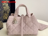 Dior Small Dior Toujours Bag Pale Pink Macrocannage Calfskin Replica