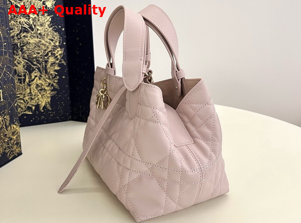 Dior Small Dior Toujours Bag Pale Pink Macrocannage Calfskin Replica