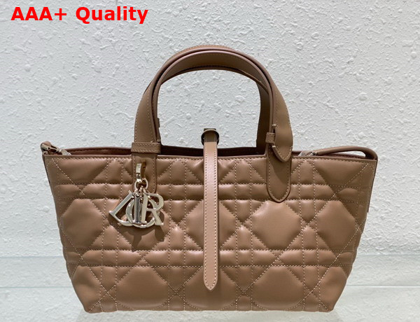 Dior Small Dior Toujours Bag Tan Macrocannage Calfskin Replica