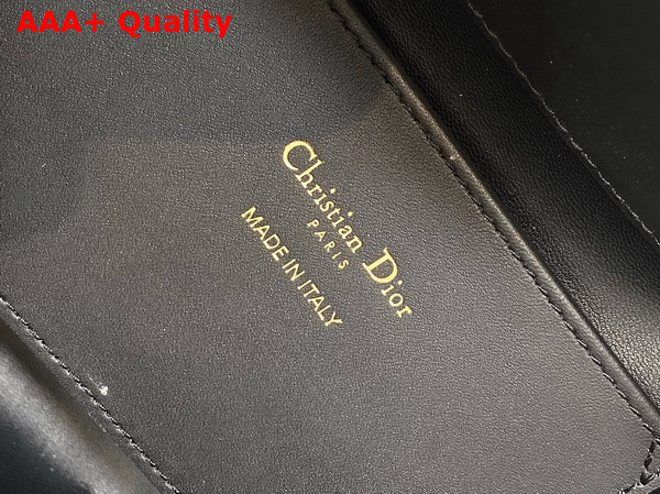 Dior Small Dior Toujours Vertical Bag in Black Macrocannage Calfskin Replica