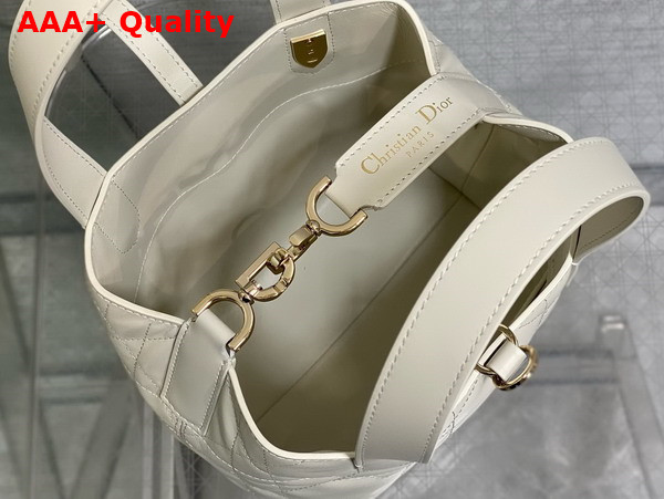 Dior Small Dior Toujours Vertical Bag in Latte Macrocannage Calfskin Replica