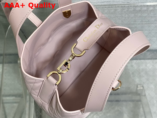 Dior Small Dior Toujours Vertical Bag in Powder Pink Macrocannage Calfskin Replica