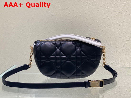 Dior Small Dior Vibe Hobo Bag Black Cannage Lambskin Replica