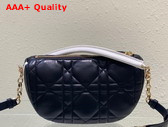 Dior Small Dior Vibe Hobo Bag Black Cannage Lambskin Replica