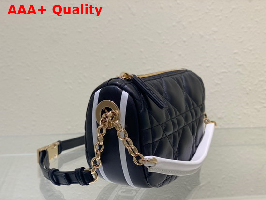 Dior Small Dior Vibe Hobo Bag Black Cannage Lambskin Replica