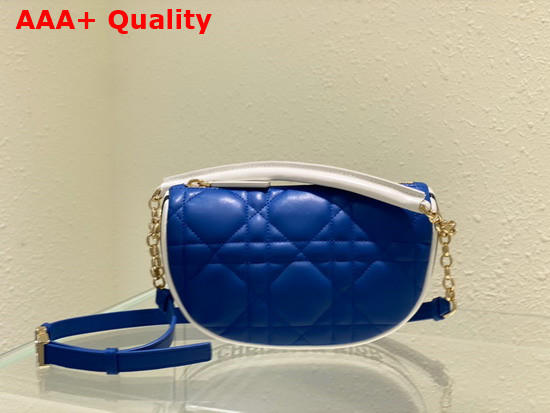 Dior Small Dior Vibe Hobo Bag Blue Cannage Lambskin Replica