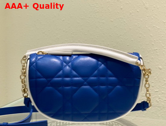 Dior Small Dior Vibe Hobo Bag Blue Cannage Lambskin Replica