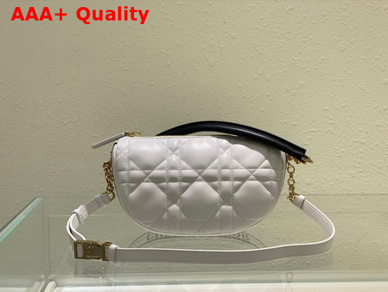 Dior Small Dior Vibe Hobo Bag White Cannage Lambskin Replica