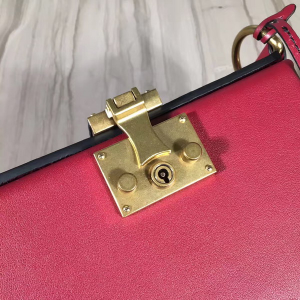 Dior Small Dioraddict Lockbox Bag in Smooth Red Calfskin For Sale