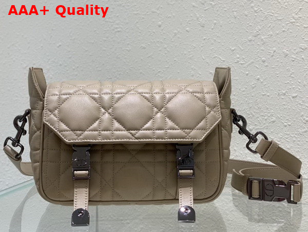 Dior Small Diorcamp Bag in Beige Cannage Calfskin Replica