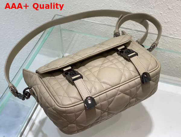 Dior Small Diorcamp Bag in Beige Cannage Calfskin Replica