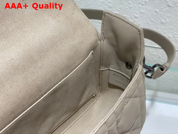 Dior Small Diorcamp Bag in Beige Cannage Calfskin Replica