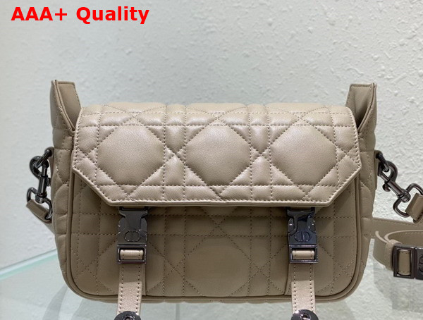 Dior Small Diorcamp Bag in Beige Cannage Calfskin Replica