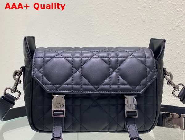 Dior Small Diorcamp Bag in Black Cannage Calfskin Replica