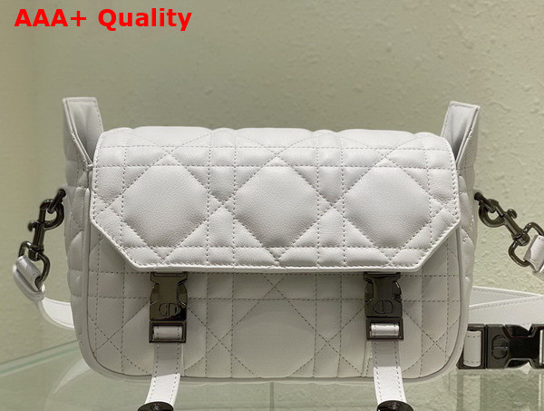 Dior Small Diorcamp Bag in White Cannage Calfskin Replica