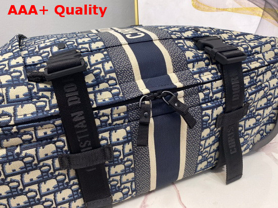 Dior Small Diortravel Suitcase Blue Dior Oblique Technical Jacquard Reference M6100STZQ M928 Replica