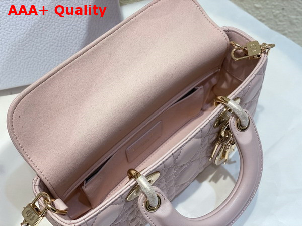 Dior Small Lady D Joy Bag Powder Pink Cannage Lambskin Replica