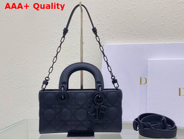 Dior Small Lady D Joy Bag Ultramatte Black Cannage Calfskin Replica