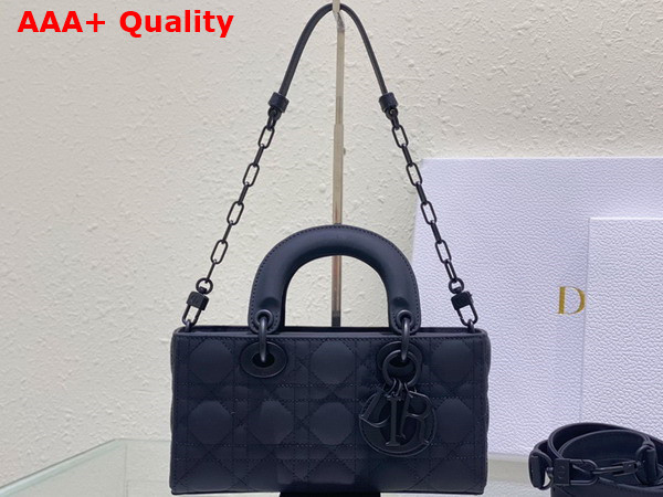 Dior Small Lady D Joy Bag Ultramatte Black Cannage Calfskin Replica