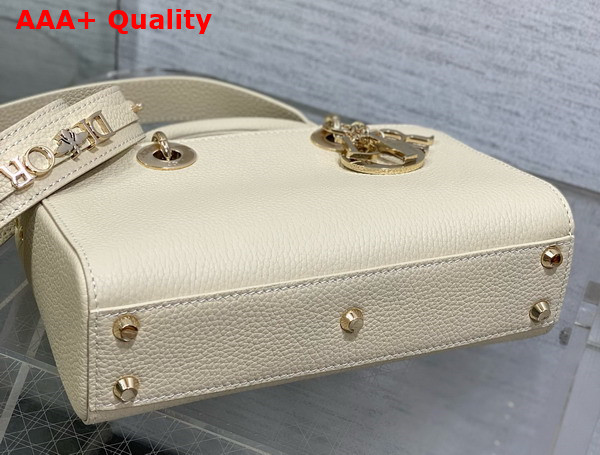 Dior Small Lady D Sire My Abcdior Bag in White Bull Leather Replica