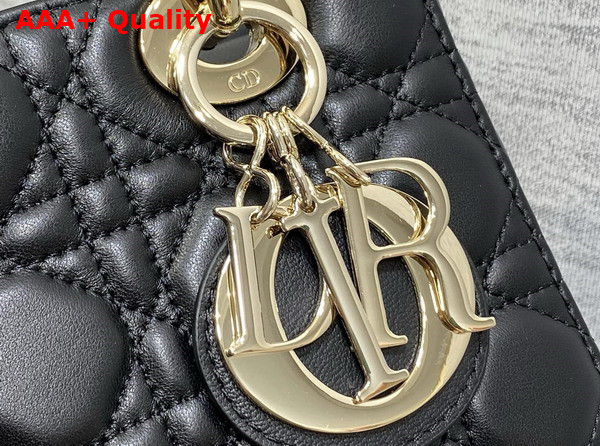 Dior Small Lady Dior My ABCdior Bag in Black Cannage Lambskin Replica