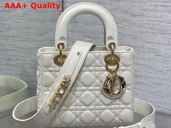 Dior Small Lady Dior My ABCdior Bag in Latte Cannage Lambskin Replica