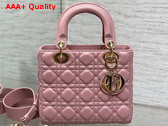 Dior Small Lady Dior My ABCdior Bag in Pink Cannage Lambskin Replica
