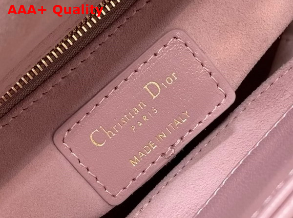 Dior Small Lady Dior My ABCdior Bag in Pink Cannage Lambskin Replica