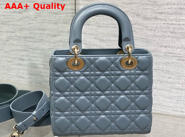 Dior Small Lady Dior My ABCdior Bag in Sky Blue Cannage Lambskin Replica