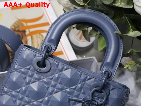 Dior Small Lady Dior My Abcdior Bag Denim Cannage Calfskin with Diamond Motif Replica