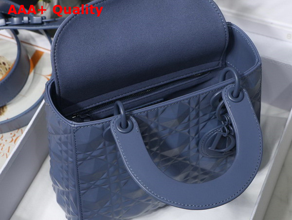 Dior Small Lady Dior My Abcdior Bag Denim Cannage Calfskin with Diamond Motif Replica