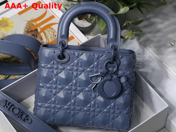 Dior Small Lady Dior My Abcdior Bag Denim Cannage Calfskin with Diamond Motif Replica