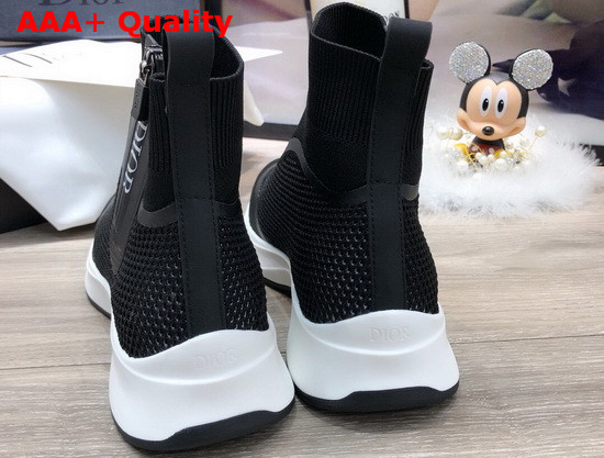 Dior Sock Sneaker in Black Technical Mesh Replica