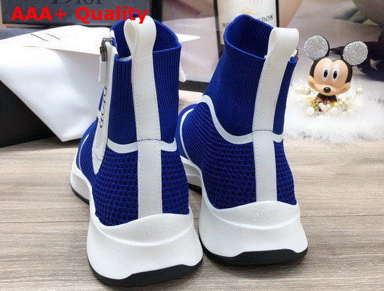 Dior Sock Sneaker in Blue Technical Mesh Replica