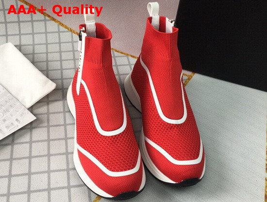 Dior Sock Sneaker in Red Technical Mesh Replica