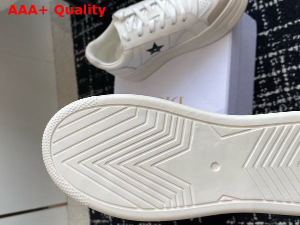 Dior Star Platform Sneaker in White Calfskin and Suede Replica