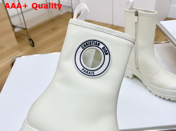 Dior Symbol Ankle Boot White Supple Calfskin Replica