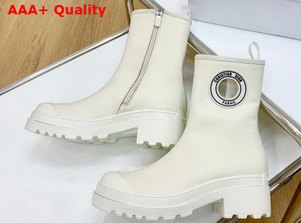 Dior Symbol Ankle Boot White Supple Calfskin Replica