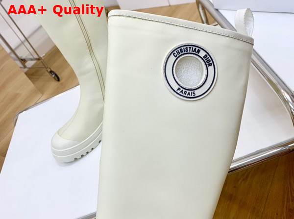 Dior Symbol Boot White Supple Calfskin Replica