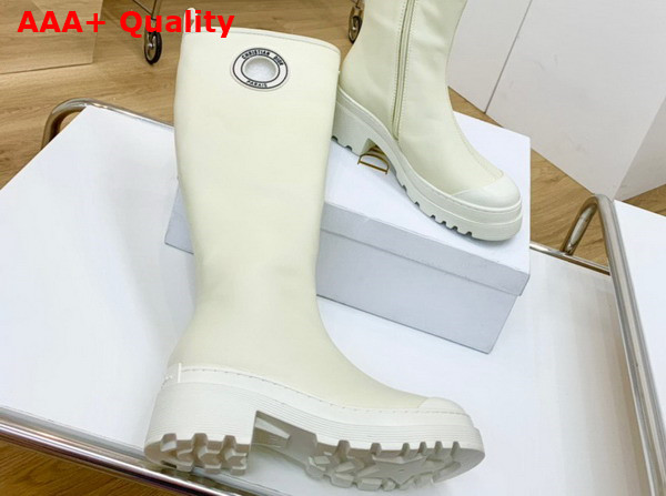 Dior Symbol Boot White Supple Calfskin Replica