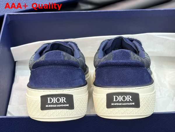 Dior Tears B33 Sneaker Blue Dior Oblique Denim and Peace Sign Dior Tears and Navy Blue Suede Replica