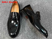 Dior Timeless Loafer in Black Polished Calfskin with Dior Oblique Gradient Replica