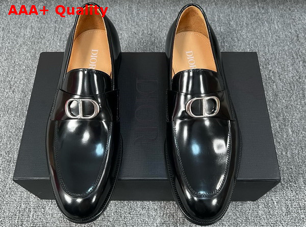 Dior Timeless Loafer in Black Shiny Calfskin Replica